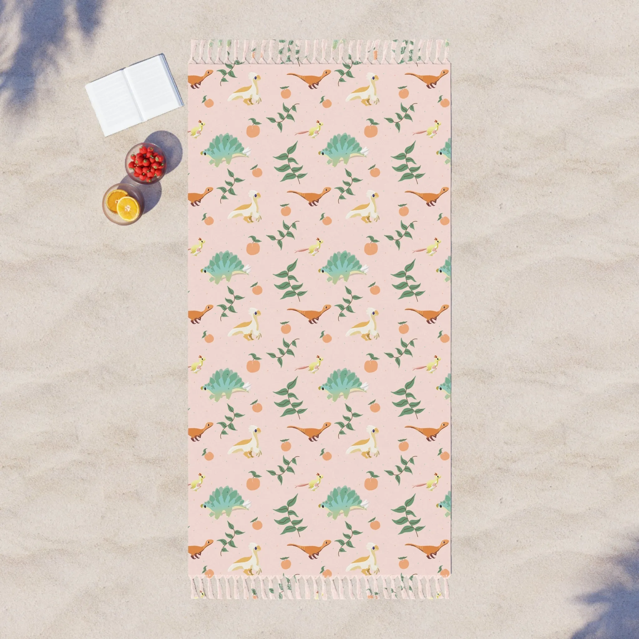 Peach Dinos - Boho Beach Cloth