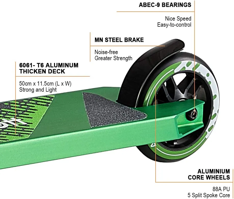 Pro Scooters BMX Trick Scooter for Kids 8 Years and Up