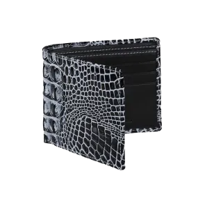 Shadow Mock Croc Leather Wallet