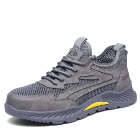 Summer Breathable Work Safety Shoes Men's Women Indestructible Puncture-Proof Boots Protective Work Sneakers