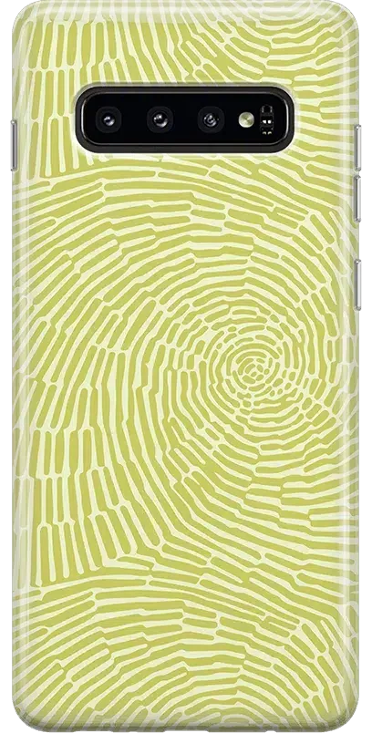 Swirl Away | Tea Green Geometric Samsung Case