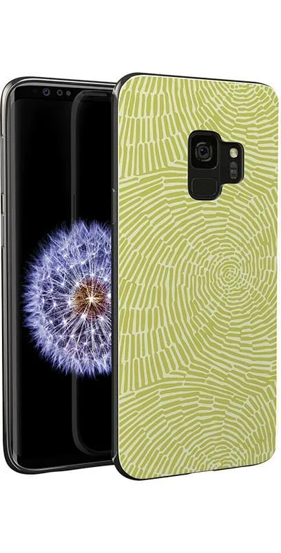 Swirl Away | Tea Green Geometric Samsung Case