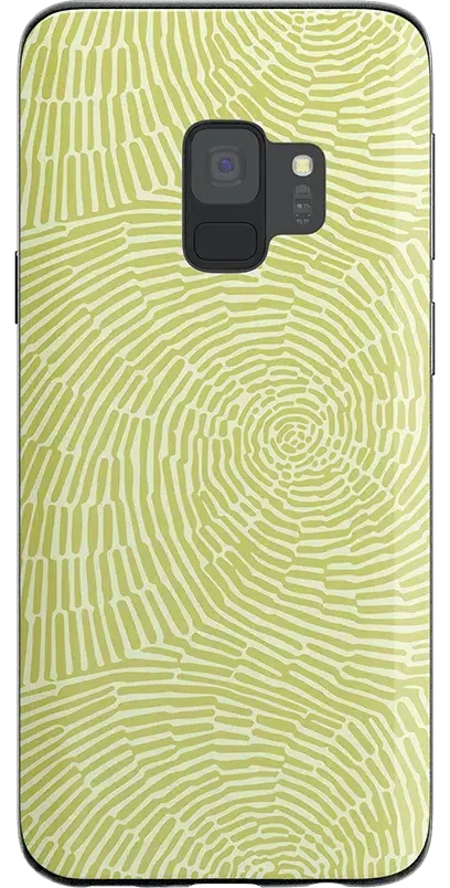 Swirl Away | Tea Green Geometric Samsung Case