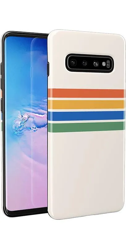 Totally Groovy | Rainbow Stripes Color Block Samsung Case