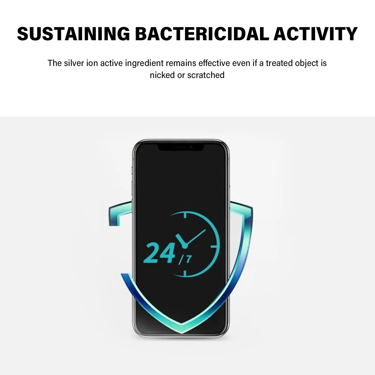Tough on iPhone 11 Pro Tempered Glass Screen Protector Antibacterial