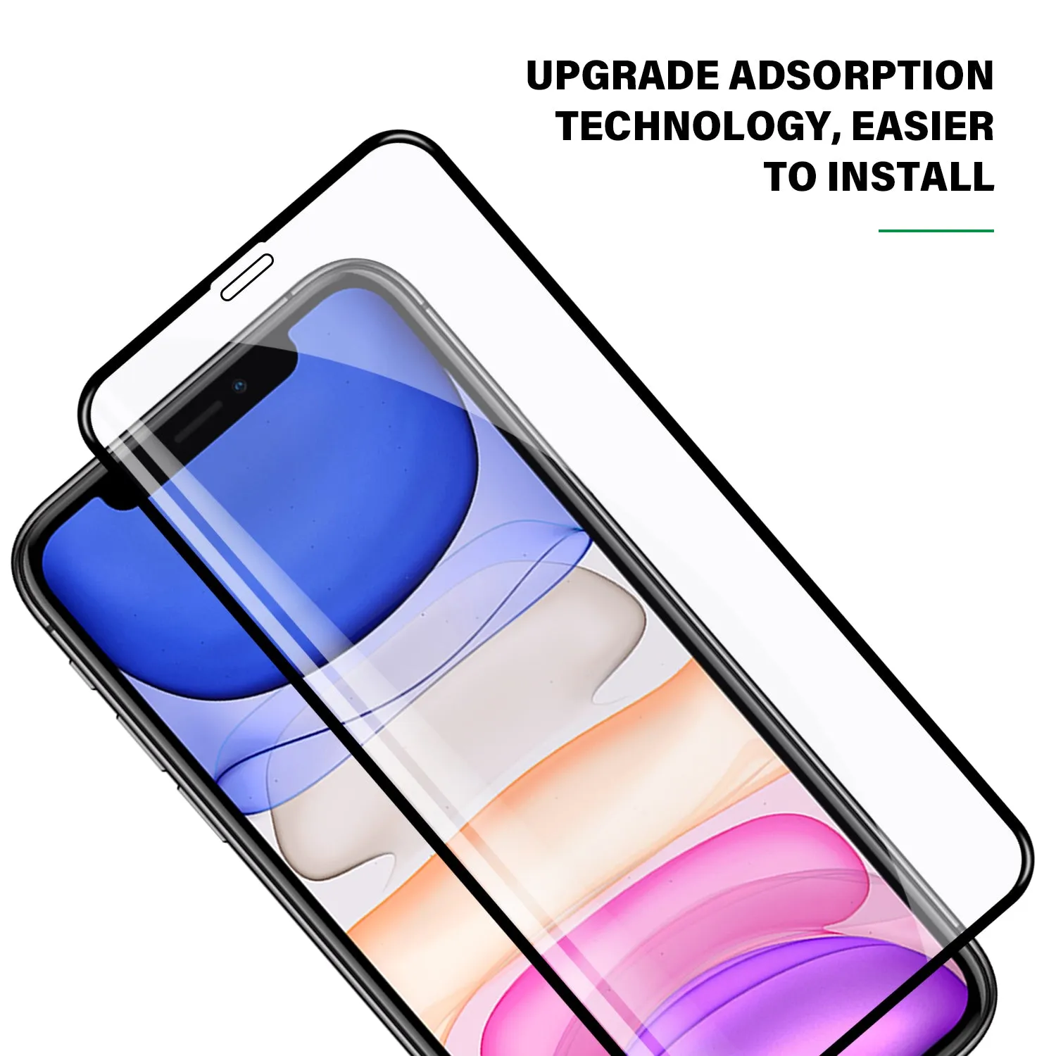 Tough on iPhone 11 Pro Tempered Glass Screen Protector Antibacterial