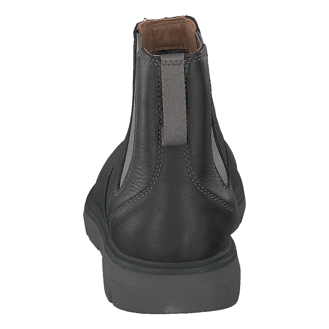 Un Map Up Black Leather